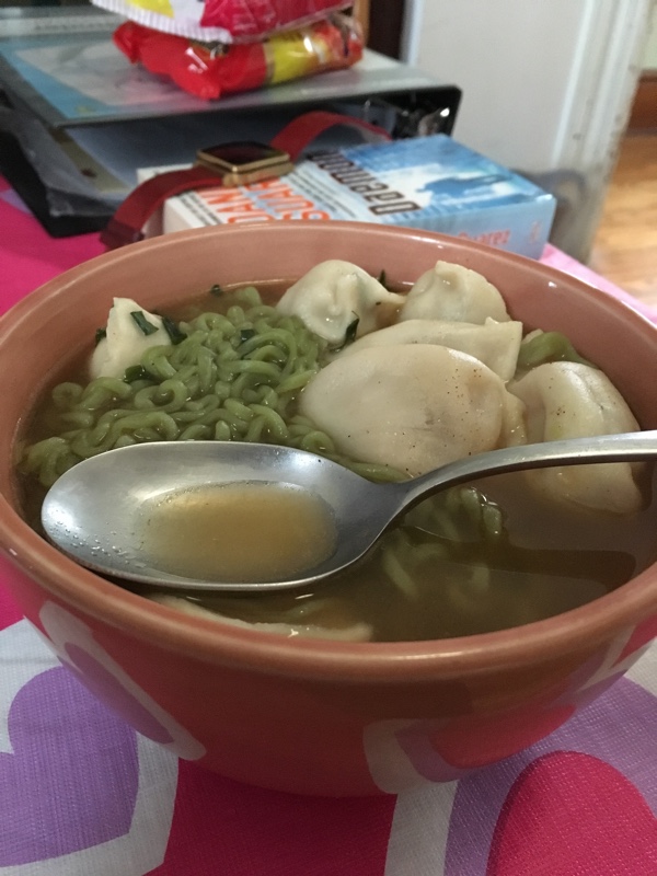Picture of the prepared noodles, in dish